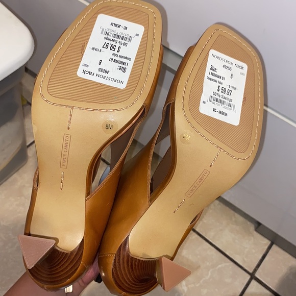 Vince Camuto Womens Jesilia Square Open-Toe Booties Size 8 - Picture 8 of 8